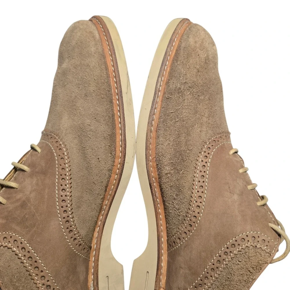 Sperry Top Sider Gold Cup Collection Mens 11.5 M Beige Suede Oxford Boat Shoe